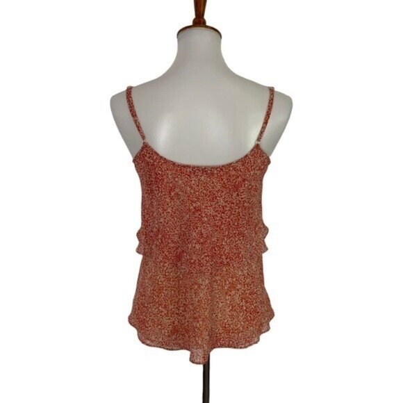 Cabi Women Small Orange Blouse Tank Top Boho Resort Summer Casual - Picture 5 of 7